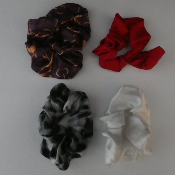 SET OF 10 | Hair Scrunchie Collection | Various Patterns and Colors - Picture 2 of 4